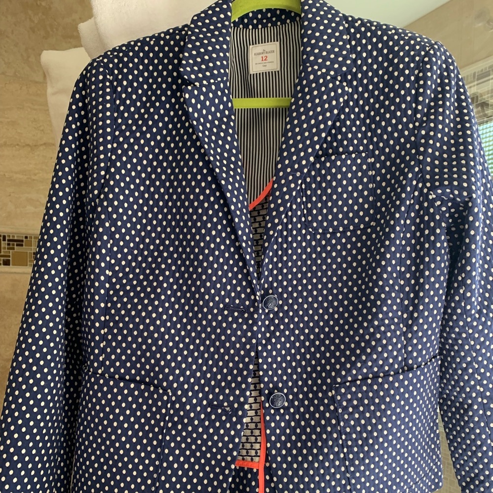 women’s polka dot blazer